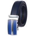 thumbnail image 1 of Sonducket Cinturones de hombre Hebilla automática Cuero Banda de cintura ajustable Festival Boda Pantalones vaqueros Pantalones Cintura Correa para hombre Cinturones Azul Sonducket AP012270-04, 1 of 6
