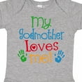 thumbnail image 4 of Inktastic My Godmother Loves Me Boys or Girls Baby Bodysuit, 4 of 5