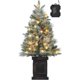 thumbnail image 1 of 3 - foot prelit mini christmas tree con 78 LED lights, great para indoor y outdoor christmas decorations, 1 of 8