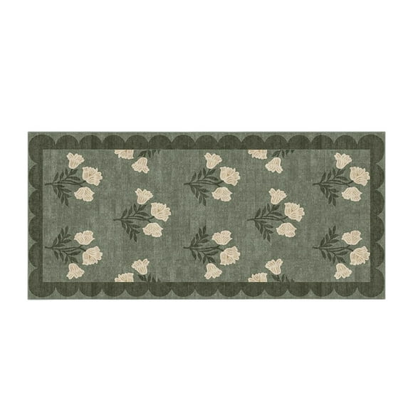 Hearth & Gear Bathroom Mat Is Washable Non Long Cute Colorful Green Modern Bathroom Carpet Absorbent Fine Fiber Soft Warm Blanket Carpet for Girls Room Sofa Throws for Couches Extra Large Modern