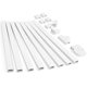 thumbnail image 1 of Kit Cord Hider ZhiYo para TV de pared de 320 cm, color blanco, 1 of 7