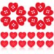 thumbnail image 3 of 50 botones para manualidades, botones de corazón, delicados, de costura y brillantes., 3 of 7