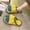 Yellow-I, variant on Puntoco Women'S Fuzzy Slip-On Slippers ,Warm Cozy Lightweight Memory Foam Indoor House Shoes
