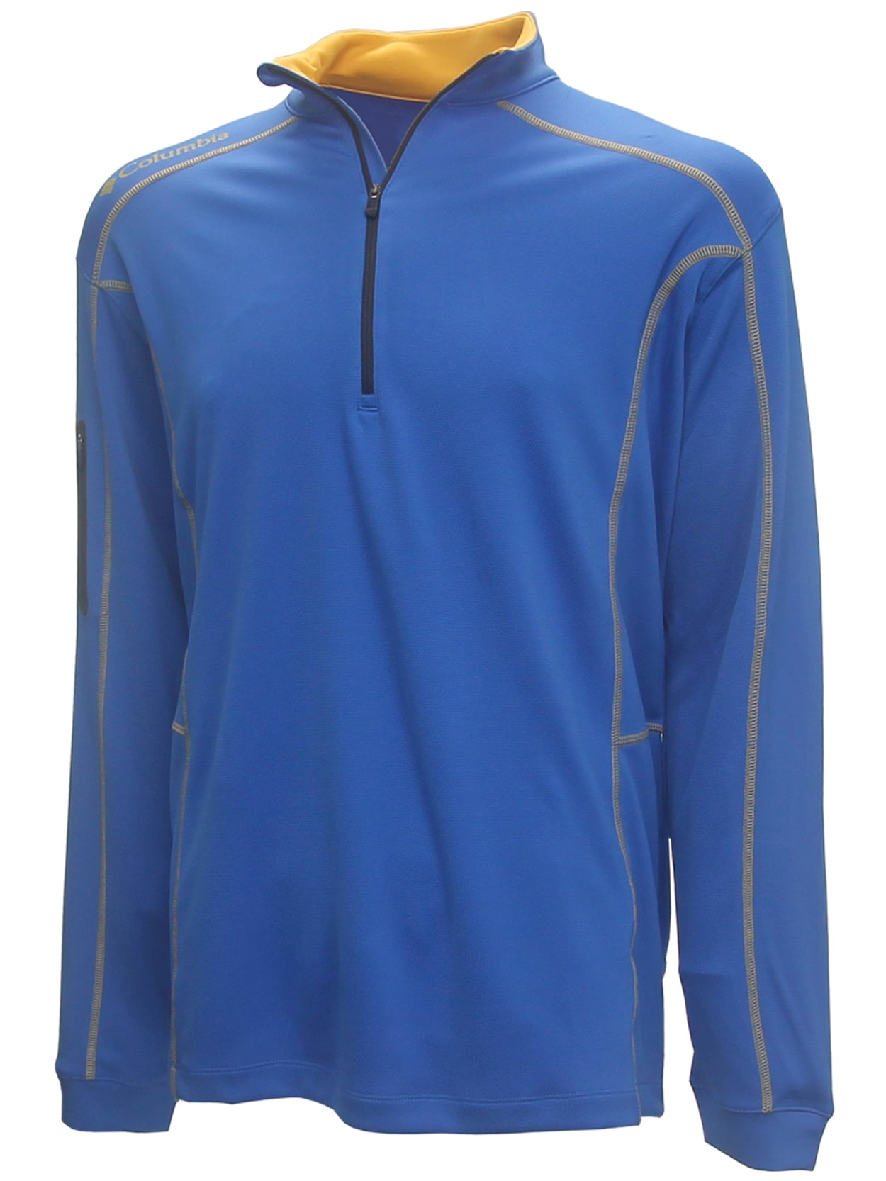 Columbia Golf Men's OmniWick Shotgun 1/4 Zip Pullover, Large Sky Blue