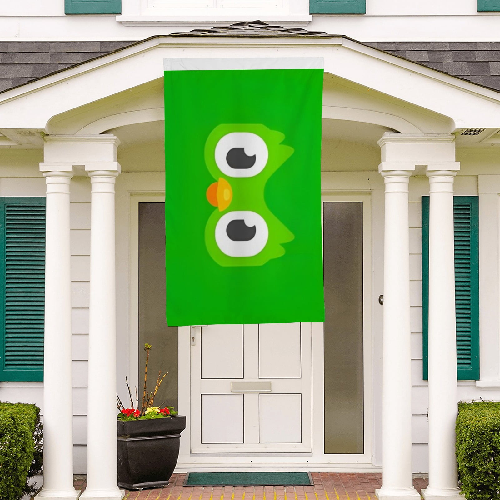 Flags for Duolingo Decorations for Home, Outside, Indoor Outdoor Flag, House Flag Party Gift Funny for Friends 3×5 FT