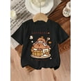 thumbnail image 1 of T-Shirt Capybara Mignon et Élégant pour Filles, Haut d'Été à Col Rond Extensible Doux, Tee-Shirt Lavable en Machine pour Tenue Décontractée, T-Shirts pour Filles, Tee-Shirt Sportif Décontracté, Cadeaux d'Été, 1 of 8