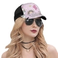 thumbnail image 5 of Disketp No Drama Llama Print Trucker Hat Men Women - Mesh Baseball SnapBack Cap, 5 of 7