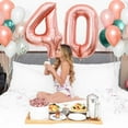 thumbnail image 4 of YANSION 40th Green and Rose Gold Party Decorations, 40th Birthday Decorations for Women, 40th Birthday Metallic Rose Gold Green Balloons, Happy 40th Birthday Banner Kit for Lady Forty Birthday Party, 4 of 9