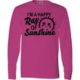 thumbnail image 3 of Inktastic Im a Happy Ray of Sunshine with Happy Sun Long Sleeve T-Shirt, 3 of 5