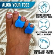StrappyToes Toe Separators - Spacers for Overlapping Toes and Bunion Relief