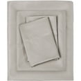 thumbnail image 3 of Comfort Classics 300 Thread Count Liquid Cotton 4 Piece Silver Sheet Set, Full, 3 of 4