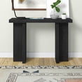 thumbnail image 4 of Evelyn&Zoe Dimitra 42" Wide Rectangular Console Table, Black Grain, 4 of 7