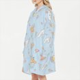 Cinnamoroll Wearable Blanket Hoodie Sherpa Hooded Blanket, Cozy
