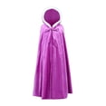 thumbnail image 2 of FRSASU Kids Clothing Kids Baby Girls Solid Outwear Warm Hooded Coat Princess Cloak Cape Purple M(M), 2 of 9