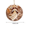 thumbnail image 3 of Lksixu Nativity Christmas Hanging Ornaments, 3.1 inch 3D Effect Acrylic Nativity Scene Birth of Jesus Christ Pendants for Xmas Tree, Rustic Christmas Decorations Religious Gifts for Friends Family, 3 of 6