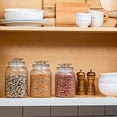 thumbnail image 6 of Le'raze Food Storage Containers with Airtight Lids, Decorative Glass Canister Pantry Organizer, Set of 3, 6 of 9