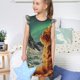 thumbnail image 4 of Fotbe Space Adventurer Cat Vestido de Dormir para Niñas de 3 a 10 Años, Mangas Cortas, Estilo Princesa, Pijama Camisón con Mangas Voladas-Small, 4 of 6
