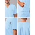 thumbnail image 4 of Adar Addition Scrubs For Men - Modern Multi Pocket V-Neck Scrub Top, 4 of 7