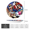 thumbnail image 3 of Sigee Mario Cb for Bone China Decorative Plate with Stand Decorative Plate for Display Decorative Plates for Home Kitchen Bedroom 6-10inch -7in, 3 of 7
