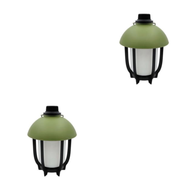 Sonducket Camping LED USB 1200mAh Carpa Luz Linterna Impermeable para Calle Camino Patio Jardín Césped Decoraciones Iluminación Verde Verde 2piezas
