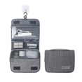 thumbnail image 3 of Hanging Toiletry Bag Large Capacity Men and Women Waterproof Travel Cosmetic Bag Bathroom Storage Bag (Grey), 3 of 5