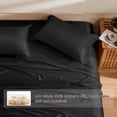 thumbnail image 5 of THXSILK 4 Pcs Silk Sheet Set, Luxury Bedding Sets, 1 Fitted Sheet, 1 Flat Sheet & 2 Pillowcase, 100% Natural Mulberry Silk,Queen Size, 5 of 7