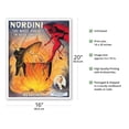 thumbnail image 2 of The Great Nordini - The White Fakir in Devil’s Hell - Vintage Magic Poster c.1910 - Fine Art Matte Paper Print (Unframed) 16x20in, 2 of 4