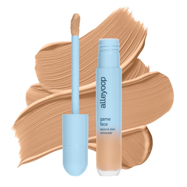 Maquillaje corrector facial Alleyoop Game edificable de ligera a media Corrector debajo de los ojos para imperfecciones A prueba de arrugas e hidratante con células madre de aloe Acabado suave como