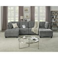 thumbnail image 2 of U shape Modular Sectional Sofa,DIY Combination,includes Two Single Chair ,Two Corner and Two Ottoman,Grey Chenille, 2 of 9