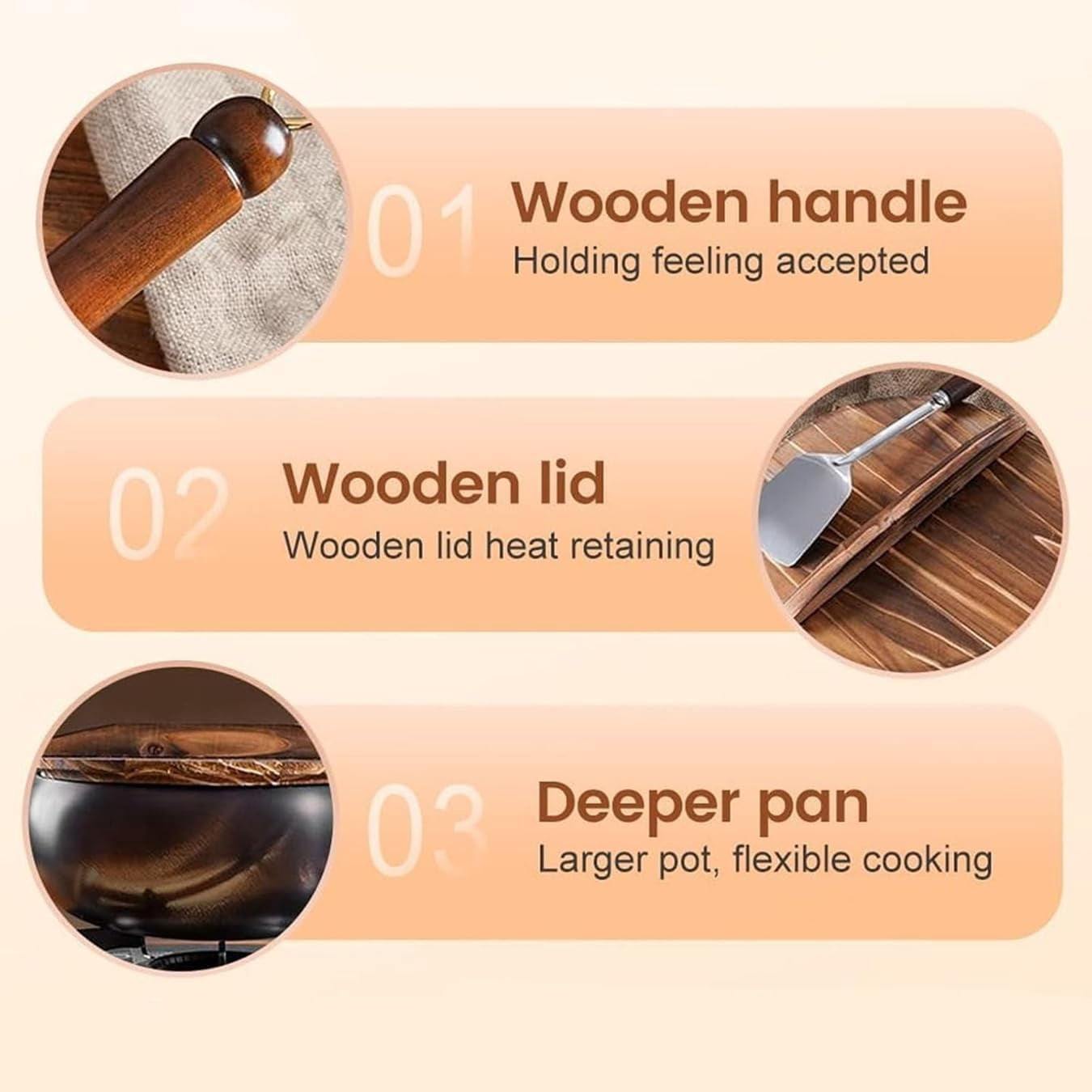 Uncoated Thick Iron Pot, Japanese Iron Pots for Cooking, High Purity Frying Pans, Uncoating Cast Iron Pot with Lid, Hand-Forged Non-Stick Cast Iron Pot, for All Stoves (No lid,11.05in)