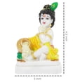 thumbnail image 3 of IBA Indianbeautifulart Hindu God Baby Krishna Statue Idol Murti Spiritual Figurine Religious Showpiece Home & Office Table Décor-S8, 3 of 7