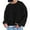 02Black, variant on guisaled Mens Sweatshirts Crewneck Long Sleeve Lightweight Tops Fashion Solid Color Loose Casual Workout Pullover Shirt