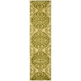 thumbnail image 5 of SAFAVIEH Wyndham Louise Medallion Wool Runner Rug, Honey/Green, 2'3" x 9', 5 of 10