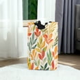 thumbnail image 6 of Yayeee Freestanding Laundry Hamper with Handle Collapsible Large Storage Basket for Clothes, Orange Autumn Leaves, 6 of 7