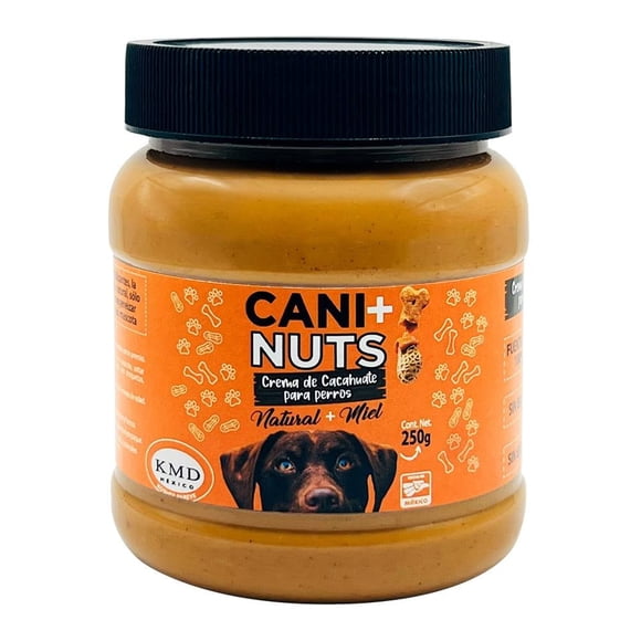Crema de cacahuate para mascotas CANI+NUTS Con Miel 250 g