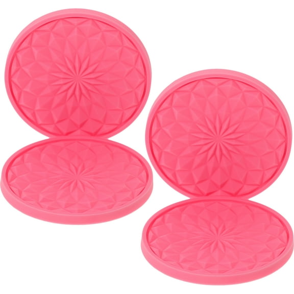 4Pcs Car Coasters Car Cup Holder Insert Coaster Anti Slip Universal Vehicle Interior Cap Mats