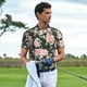 thumbnail image 3 of Balery Rose Flowers Camisa Polo de Hombre con Estampado, de Manga Corta y Tejido Medio, Camisa Tipo Golf Polo-Large, 3 of 6