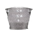 thumbnail image 2 of Women Shiny Rhinestone Sheer Mesh Hollow Out Crop Top See Through Fishnet Tank Top Shirt, 2 of 7