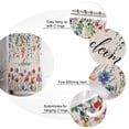 thumbnail image 5 of Small Stall Shower Curtain 36x78 Inch Narrow Half Size Pastoral Botanical Bath Curtains Bathroom Decor Blue Red Floral Spring Welcome Rustic Waterproof Fabric Shower Curtain Set with Hooks 36 Inch, 5 of 6