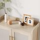 thumbnail image 4 of Qinaqin Rattan 5-Tier Shoe Gabinete con cm de Profundidadoors 2 Ajustable Shelves y Alturaeavy- Profundidaduty Metálico Legs Farmhouse Entryway Organizador Oak, 4 of 7