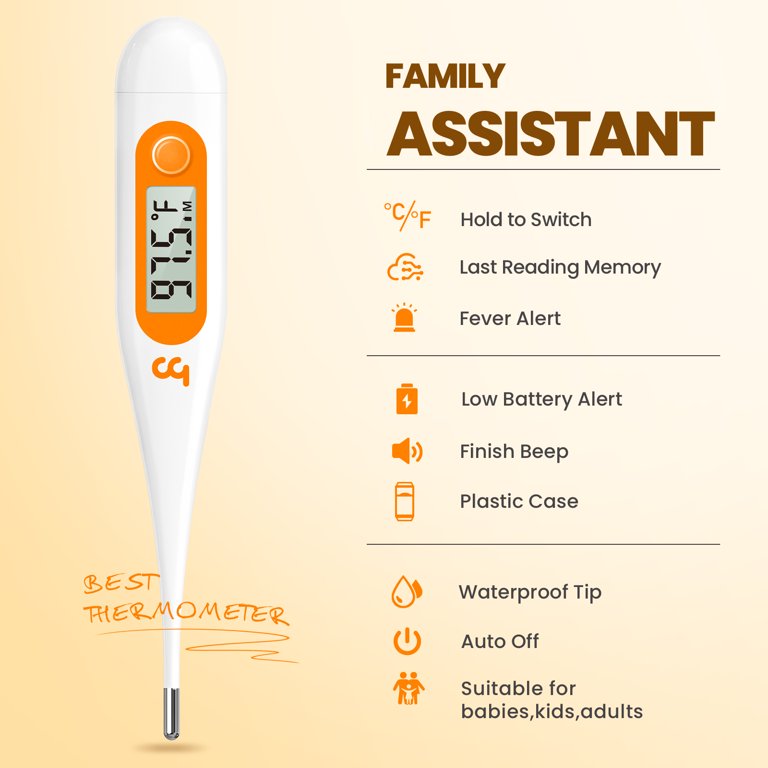 Femometer Digital Basal Thermometer for Adults & Kids, Oral Thermometer for  Fever