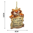 thumbnail image 2 of Home Essentials Double-sided Car Dog Pendant Car Key Backpack Accessories Pendant, 2 of 2