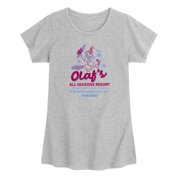 Frozen - Olaf's All Seasons Resort - Toddler Girls Fitted Short Sleeve T-Shirt