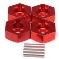 thumbnail image 1 of Montaje hexagonal de rueda Bewildely aleación de aluminio para 1/10 RGT 86100 86100JC FTX5579 rojo, 1 of 6