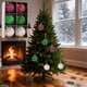 thumbnail image 1 of Uuowzo 6 Pack Glitter Sequin Plastic Christmas Balls for Christmas Tree Decorations Indoor Outdoor Christmas Decorations, A, 1 of 6