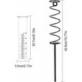 thumbnail image 2 of Medidor de lluvia de vidrio Medidor de lluvia en espiral Marco de metal Medidor de lluvia de vidrio Hallazgos de la taza medidora Tubo de hierro Medidor de lluvia de vidrio Decoración para jardín, 2 of 5