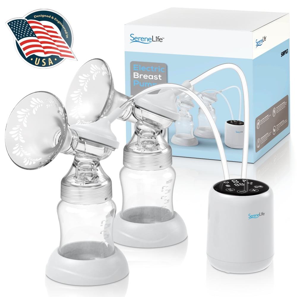 SereneLife SIBPX3 - Double Electric Breast Pump - Milk Flowing ...