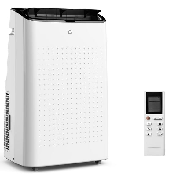 Portable Air Conditioners, 14000 BTUs Portable AC Unit 3-in-1 Cooling, Dehumidifier & Fan, Standing A/C Portable Air Conditioner for Room Up to 750 Sq. Ft, 24H Timer, Window Kits, Black Top Cover