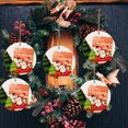 thumbnail image 4 of Adornos navideños Tarjeta colgante de madera de Navidad Decoración de árbol de Navidad de madera de doble cara Wmkox8yii gf9249, 4 of 8