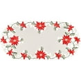 thumbnail image 3 of Christmas Holiday Poinsettia Table Runner (14" x 27"), 3 of 3
